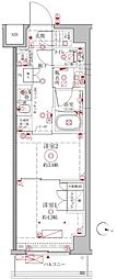 クレイシアIDZ幡ヶ谷 2Kの間取図画像