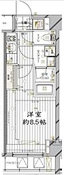 レガリス品川南大井3 1Kの間取図画像