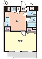 ジェイ・パーク武蔵小山 1DKの間取図画像