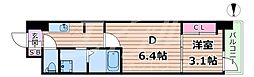 メイクス大阪鶴見 1DKの間取図画像