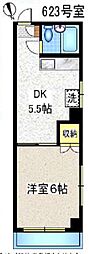 アネックス小林 1DKの間取図画像