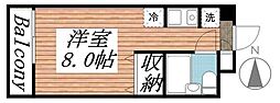 メゾン・ド・ヴェリテ ワンルームの間取図画像
