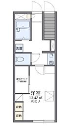 レオパレスシャルム2 1Kの間取図画像