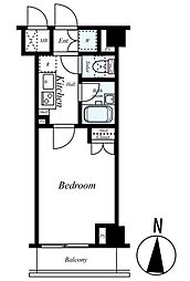ルーブル多摩川七番館 1Kの間取図画像