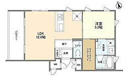 ガーデン東新宿 1LDKの間取図画像