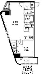 グレースヒル 1LDKの間取図画像