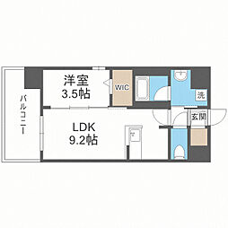 LANDICPREMIUMO115 1LDKの間取図画像
