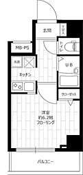 ステージファースト南麻布 1Kの間取図画像