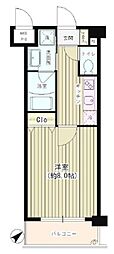 アイコート赤塚 1Kの間取図画像