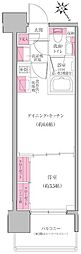 レジディア門前仲町プレイス 1DKの間取図画像