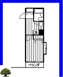日神パレステージ橋本 1Kの間取図画像