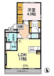 グランピア春日 1LDKの間取図画像