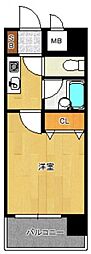 ステイタスマンション大橋 1Kの間取図画像