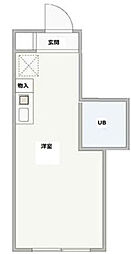 スカイコート高円寺 ワンルームの間取図画像