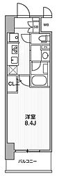 ROOTsshiki 1Kの間取図画像