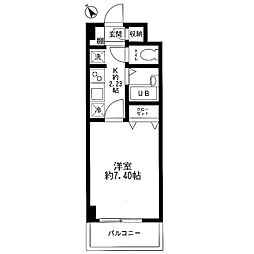 フォートラス板橋本町 1Kの間取図画像