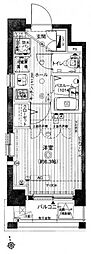エステムプラザ品川アーバンヒルズ 1Kの間取図画像