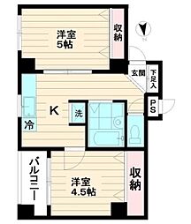 ネオキャッスルO's 2Kの間取図画像