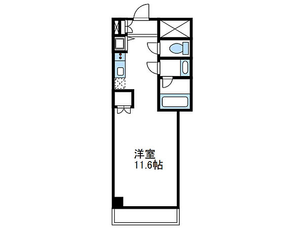 神奈川県厚木市中町２丁目(賃貸マンション1R・7階・24.68㎡)の写真 その2