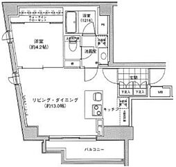 プライマル大泉学園 1LDKの間取図画像