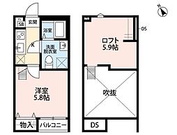 KAHALE東大宮 1Kの間取図画像