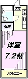 ロイヤル国立 1Kの間取図画像