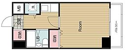 アドリーム千駄木 1Kの間取図画像