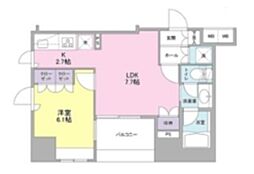コンフォリア池袋DEUX 7階1LDKの間取り