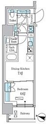 PARKAXIS板橋本町ステーションゲート 1DKの間取図画像