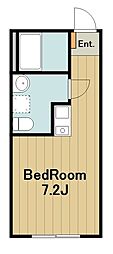 シャルマンパルヤベ ワンルームの間取図画像