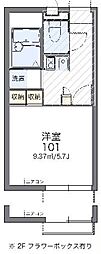 レオパレスグランシャリオ参番館 1Kの間取図画像