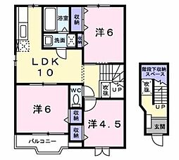 アネーロ・ヒル 3LDKの間取図画像