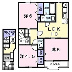 カンタービレ2 3LDKの間取図画像