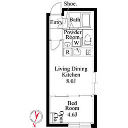 CASAPIAZZA桜新町 1LDKの間取図画像