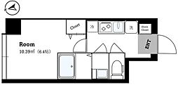 COCOCUBE東日暮里2 1Kの間取図画像