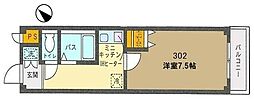 ワークインさいたま大門 1Kの間取図画像