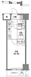 TLRRESIDENCEOTORII 1Kの間取図画像