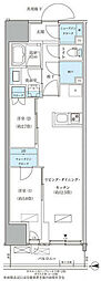 パークアクシス品川天王洲アイル 2LDKの間取図画像