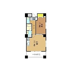 パークビュー明石 1LDKの間取図画像