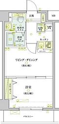 LIVCITY錦糸町弐番館 1LDKの間取図画像