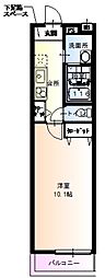 フジパレス高井田 1Kの間取図画像
