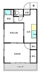 コーポ絹ヶ丘 2Kの間取図画像
