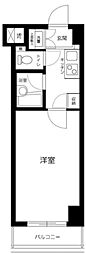 ルーブル学芸大学六番館 1Kの間取図画像