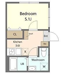 TOKYO HANEDA south 1階1Kの間取り
