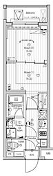 PREMIUMCUBE東中野 2Kの間取図画像