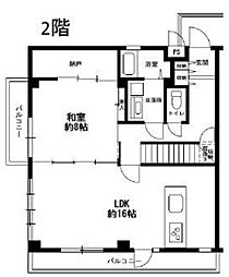 パールハイツ 2階4SLDKの間取り