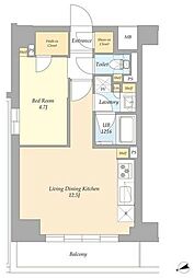 AIFLAT杉並高井戸 1LDKの間取図画像