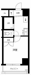 グランヴァン水天宮 1Kの間取図画像
