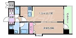 スプランディッド梅田北 1LDKの間取図画像