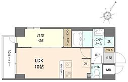 YokohamaShigyoBldg. 1LDKの間取図画像